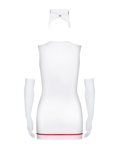 Obsessive Emergency dress - Эротический костюм секси медсестры со стетоскопом, XXL
